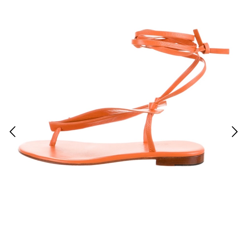 Orange Strappy Sandals
